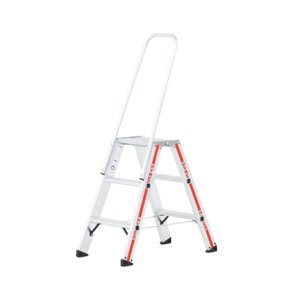 Hymer Stufen-Stehleiter-beidseitig begehbar mit Haltebügel