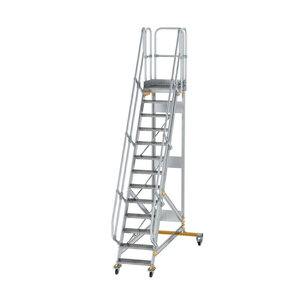 Günzburger Steigtechnik Plattformtreppe fahrbar 60° Stufenbreite 600 mm