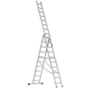 Euroline Alu-Mehrzweckleiter 3-teilig Nr. 307 Vielzweckleiter