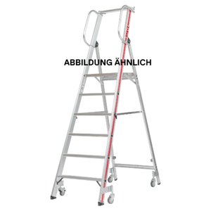 Hymer Plattformleiter mit Handlauf und Rollen