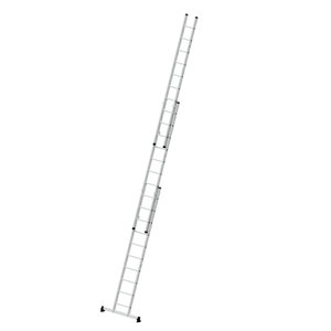Günzburger Steigtechnik Sprossen-Schiebeleiter 3-teilig mit nivello®-Traverse