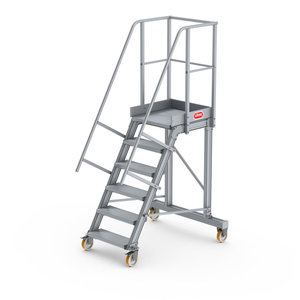 Altrex Podesttreppe fahrbar 60°, Stufenbreite: 60 cm