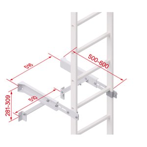 Hymer Wandkonsole verstellbar 500-600