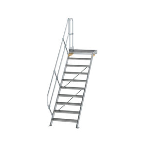 Günzburger Steigtechnik Treppe mit Plattform 45° Stufenbreite 800 mm