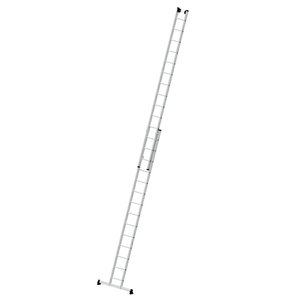Günzburger Steigtechnik Sprossen-Schiebeleiter 2-teilig mit nivello®-Traverse