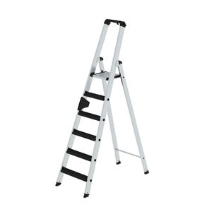 Günzburger Steigtechnik Stufen-Stehleiter einseitig begehbar mit clip-step relax