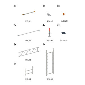 Layher Uni Standard mit TREPPENKIT SH= 3m