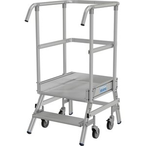 Krause STABILO PodestLeiter fahrbar, einseitig begehbar