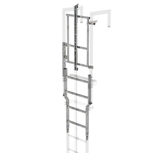 Günzburger Steigtechnik Sicherungstüre mit Steigschutzschiene