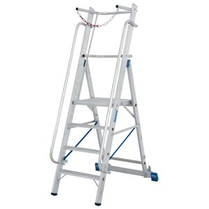 Krause STABILO Stufen-StehLeiter mit großer Standplattform und Sicherheitsbügel