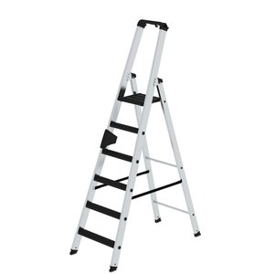 Günzburger Steigtechnik Stufen-Stehleiter 250 kg einseitig begehbar mit clip-step R13