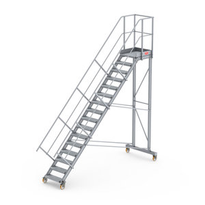 Altrex Podesttreppe fahrbar 45°, Stufenbreite: 60 cm