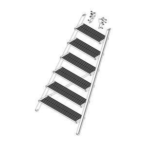 Günzburger Steigtechnik Aufstieg Podesttreppe 7 Stufen