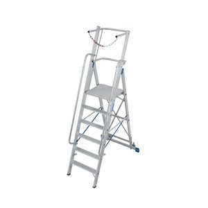 Krause STABILO Stufen-StehLeiter mit großer Plattform und Sicherheitsbügel