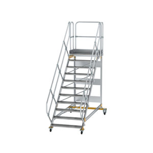 Günzburger Steigtechnik Plattformtreppe 45° fahrbar Stufenbreite 1000mm