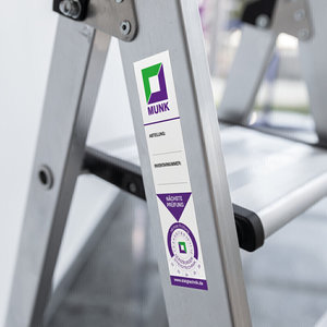 Günzburger Steigtechnik Inventaraufkleber