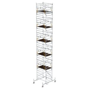 Günzburger Steigtechnik Rollgerüst SG 1,35 x 1,80 m mit Fahrbalken & Doppel-Plattform