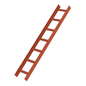 Günzburger Steigtechnik Dachleiter Rot