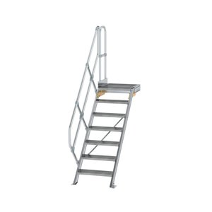 Günzburger Steigtechnik Treppe mit Plattform 45° Stufenbreite 600 mm