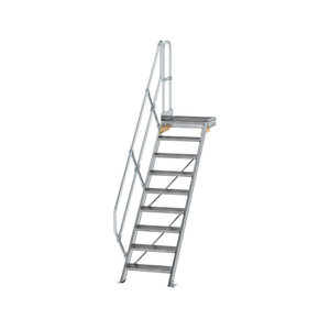 Günzburger Steigtechnik Treppe mit Plattform 45° Stufenbreite 600 mm