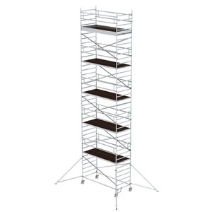 Günzburger Steigtechnik Rollgerüst 1,35 x 3,0 m mit Ausleger & Doppel-Plattform
