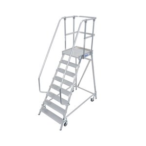 Krause STABILO PodestLeiter fahrbar, einseitig begehbar