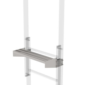 Günzburger Steigtechnik Ausstiegstritt Edelstahl