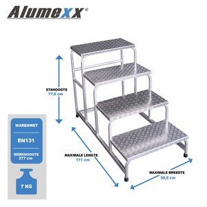 ASC Group Montagetreppe mit Riffelblech