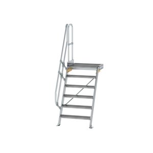 Günzburger Steigtechnik Treppe mit Plattform 60° Stufenbreite 800 mm