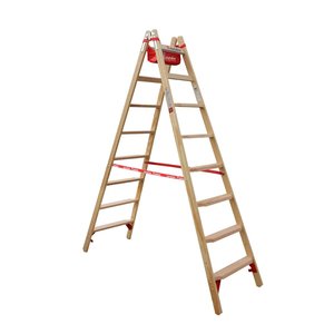 Euroline Holz Comfort-Stufenstehleiter Nr. 10577