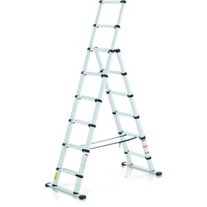 ZARGES LM-Teleskop Kombileiter 8 + 2 Stufen