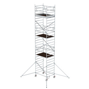Günzburger Steigtechnik Rollgerüst 1,35 x 1,80 m mit Ausleger & Doppel-Plattform