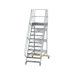 Günzburger Steigtechnik Plattformtreppe fahrbar 60° Stufenbreite 1000 mm