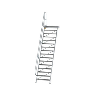 Günzburger Steigtechnik Treppe mit Plattform 60° Stufenbreite 1000 mm