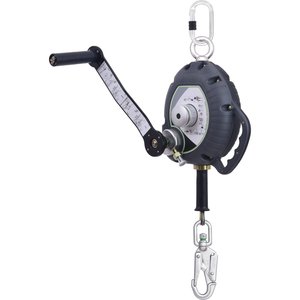 FUNCKE Höhensicherungsgerät mit Rettungskurbel HSG Typ HX-S Hub (vertikale Anwendung / Edelstahlseil)