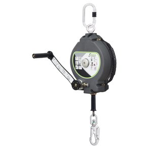 FUNCKE Höhensicherungsgerät mit Rettungskurbel HSG Typ HX-S Hub (vertikale Anwendung / Edelstahlseil)