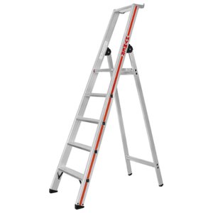 Hymer Stufenstehleiter mit Plattform, einseitig begehbar