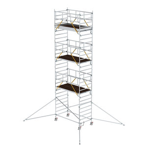Günzburger Steigtechnik Rollgerüst SG 1,35 x 2,45 m mit Ausleger & Doppel-Plattform
