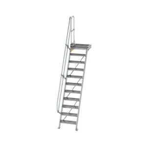 Günzburger Steigtechnik Treppe mit Plattform 60° Stufenbreite 600 mm