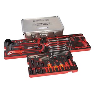 Günzburger Steigtechnik Kasten mit Einlagen und Inhalt "Handwerkzeug" Größe 3