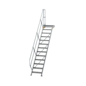 Günzburger Steigtechnik Treppe mit Plattform 45° Stufenbreite 600 mm