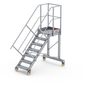 Altrex Podesttreppe fahrbar 45°, Stufenbreite: 60 cm