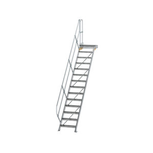 Günzburger Steigtechnik Treppe mit Plattform 45° Stufenbreite 600 mm