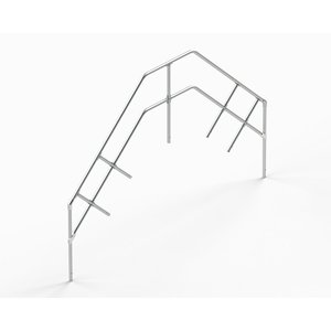 Euroline Treppen-/Podestgeländer für Überstieg 60 Grad 