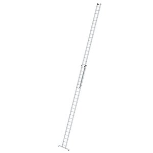 Günzburger Steigtechnik Sprossen-Schiebeleiter 2-teilig mit nivello®-Traverse 2x24 Sprossen