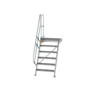 Günzburger Steigtechnik Treppe mit Plattform 60° Stufenbreite 800 mm