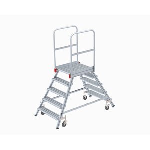 Euroline Mobile Podesttreppe / Podestleiter zweiseitig begehbar Nr. 516