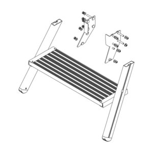 Günzburger Steigtechnik Aufstieg Podesttreppe 2 Stufen