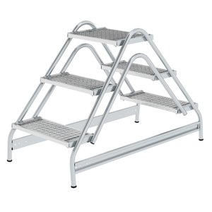 Günzburger Steigtechnik Arbeitspodest beidseitig begehbar Stahl-Gitterrost