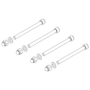 Günzburger Steigtechnik Montagesatz für stirns. Geländer